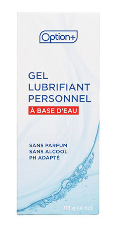 Option+ Water Based Personal Lubricating Gel | 113 g
