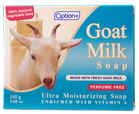Option+ Goat Milk Ultra Moisturizing Soap with Fresh Goat Milk - Unscented | 145 g