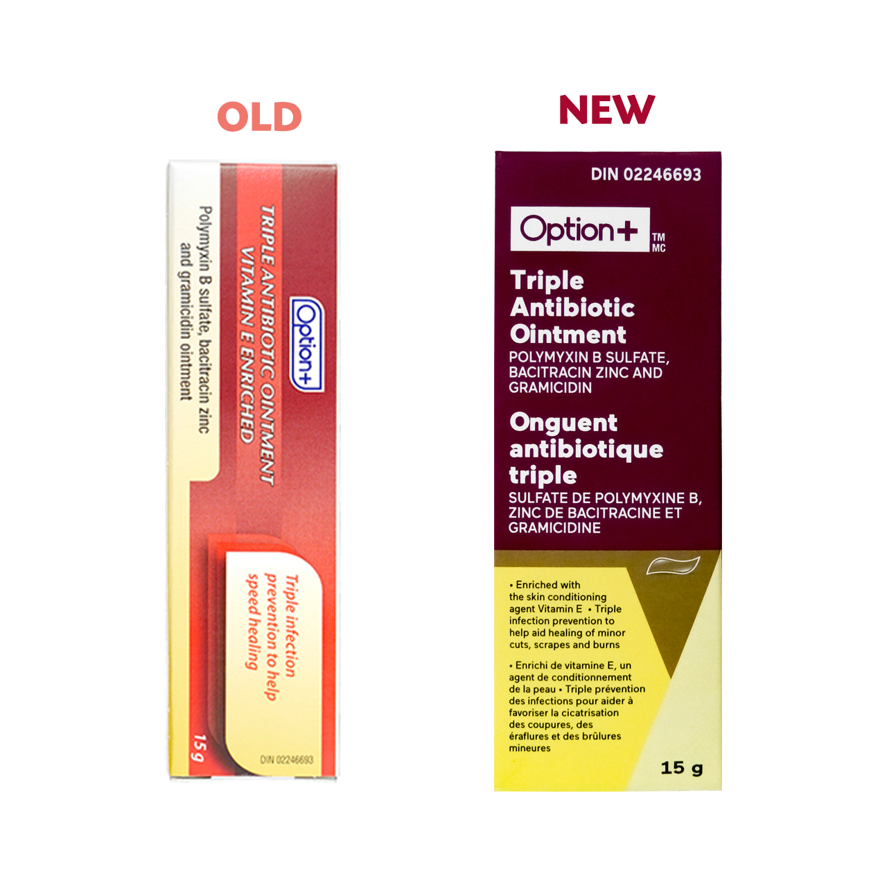 Option+ Triple Antibiotic Ointment with Enriched Vitamin E | 15 g