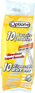 Option+ Comfort Coated Disposable Razors | 10 Razors