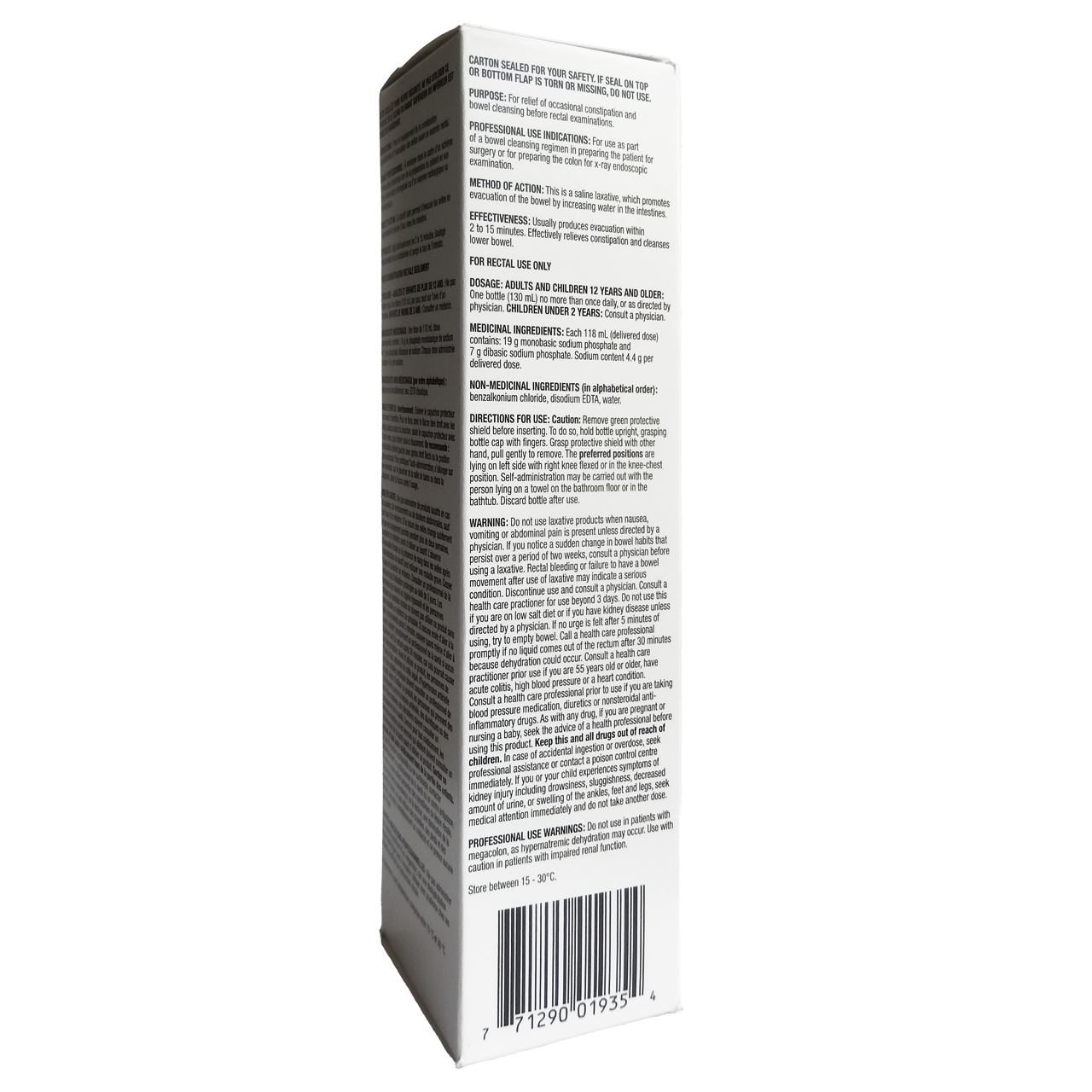 Option+ Enema Sodium Phosphates Solution - Adult | 130 mL