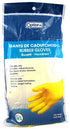 Option+ Rubber Gloves - Cotton Flocklined - Large | 1 Pair