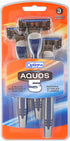 Option+ Aquos-5 5 Blade Disposable Razors | 3 Razors