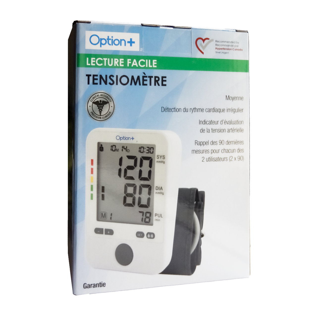 Option+ Easy Viewing Blood Pressure Monitor