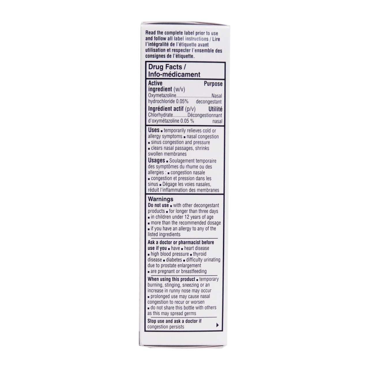 Option+ Nasal Congestion Spray with Metered Pump | 30 mL