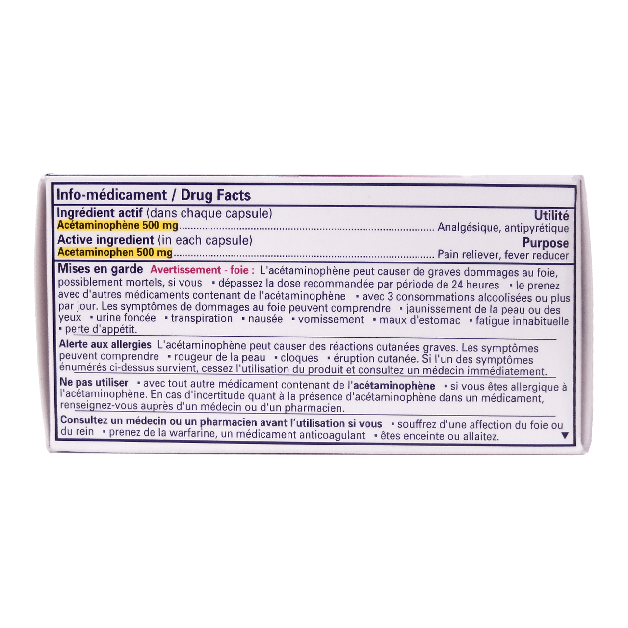 Option+ Acetaminophen Extra Strength Liquid Gels 500 mg | 32 Capsules