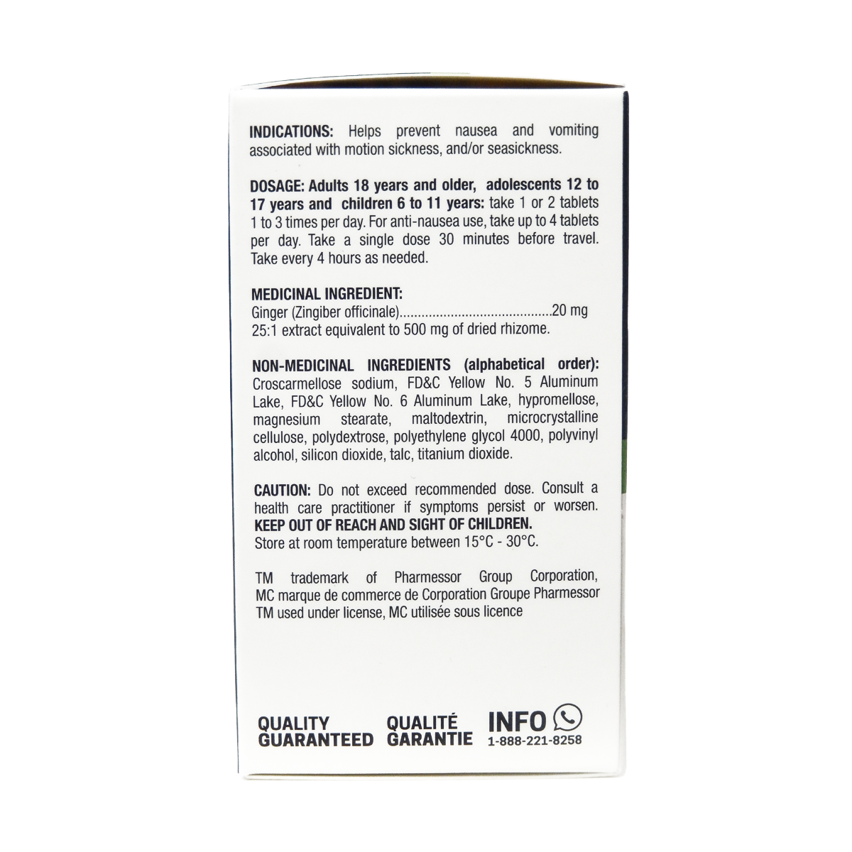 Option+ Ginger Anti Nauseant Tablets | 70 Tablets