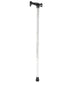 Option+ Telescopic Aluminium Cane with Devon Handle | Silver
