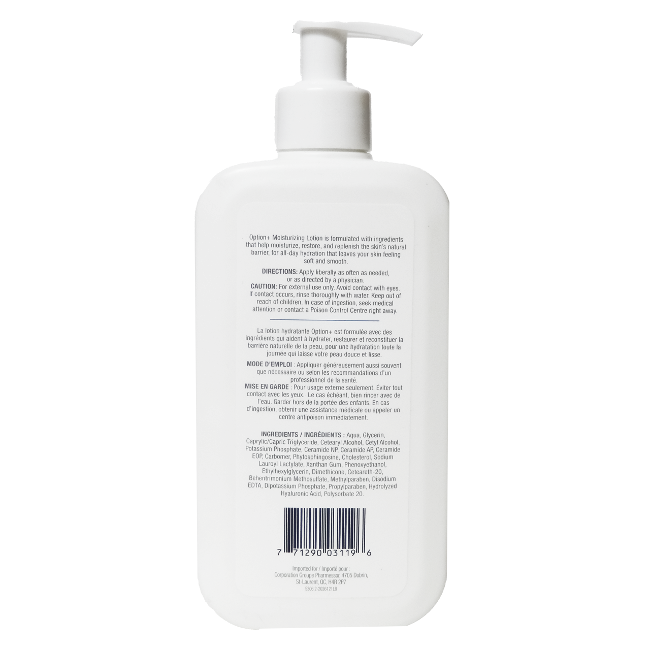 Option+ Moisturizing Lotion - Normal to Dry Skin | 355 mL