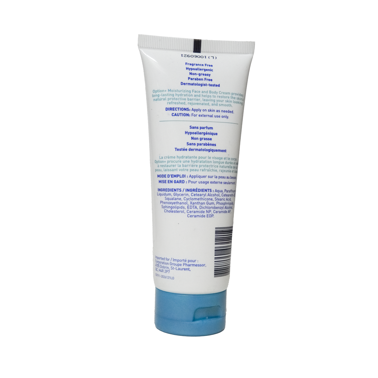 Option+ Face & Body Moisturizing Cream with Ceramides | 100 g