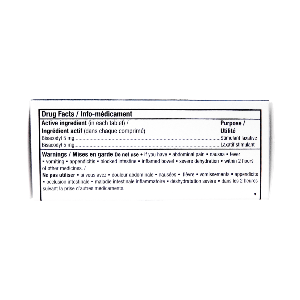 Option+ Stimulant Laxative Bisacodyl Tablets USP 5 mg | 30 Tablets