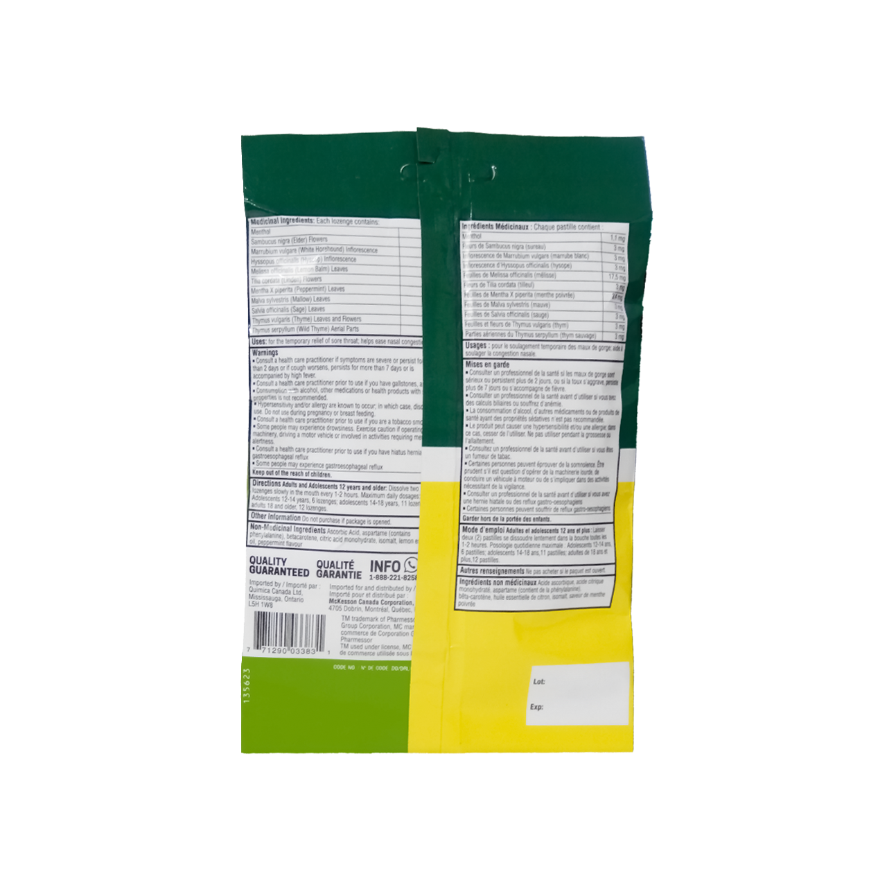 Option+ Soothing Relief Mint Herb Drops | 20 Lozenges