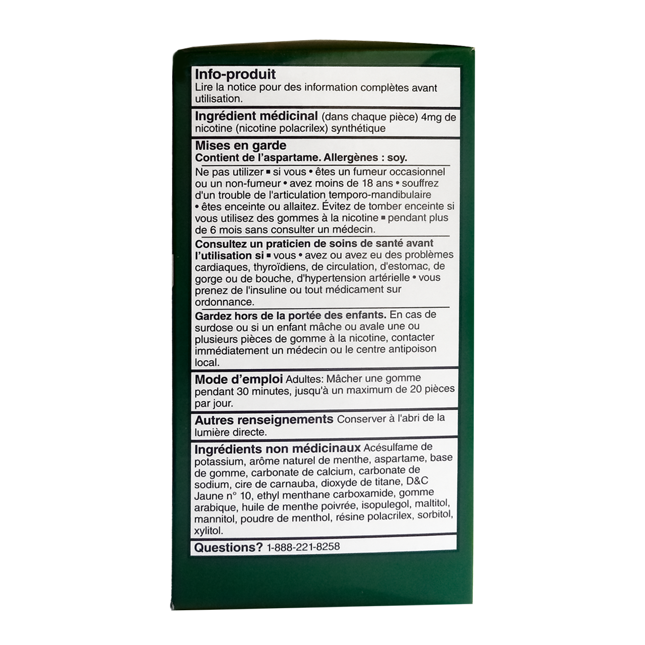 Option+ Nicotine Gum 4 mg, Ultra Chill Mint Flavour | 105 Pieces