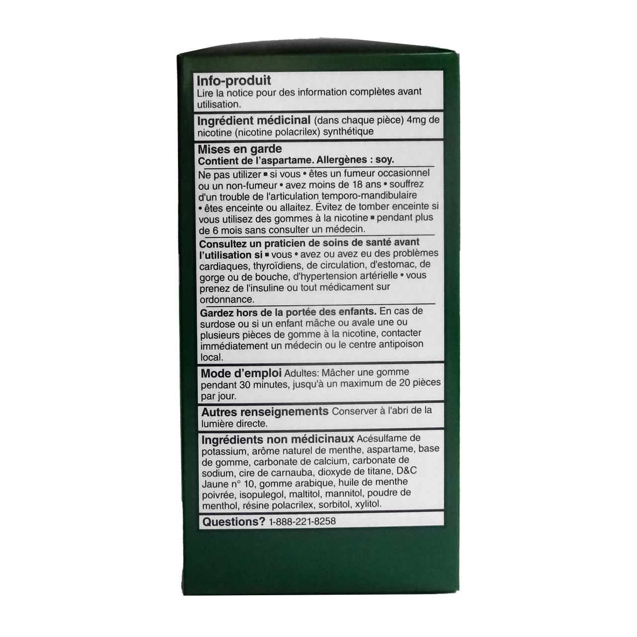 Option+ Nicotine Gum 4 mg, Ultra Fresh Mint Flavour | 105 Pieces