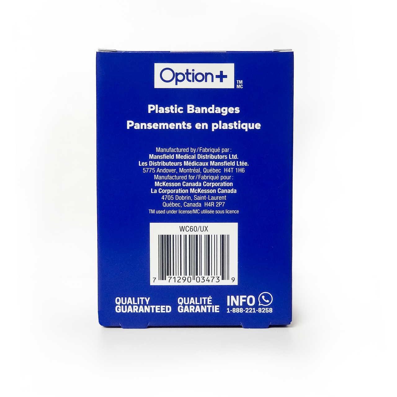 Option+ - Assorted Water Resistant Plastic Bandages | 60 Bandages