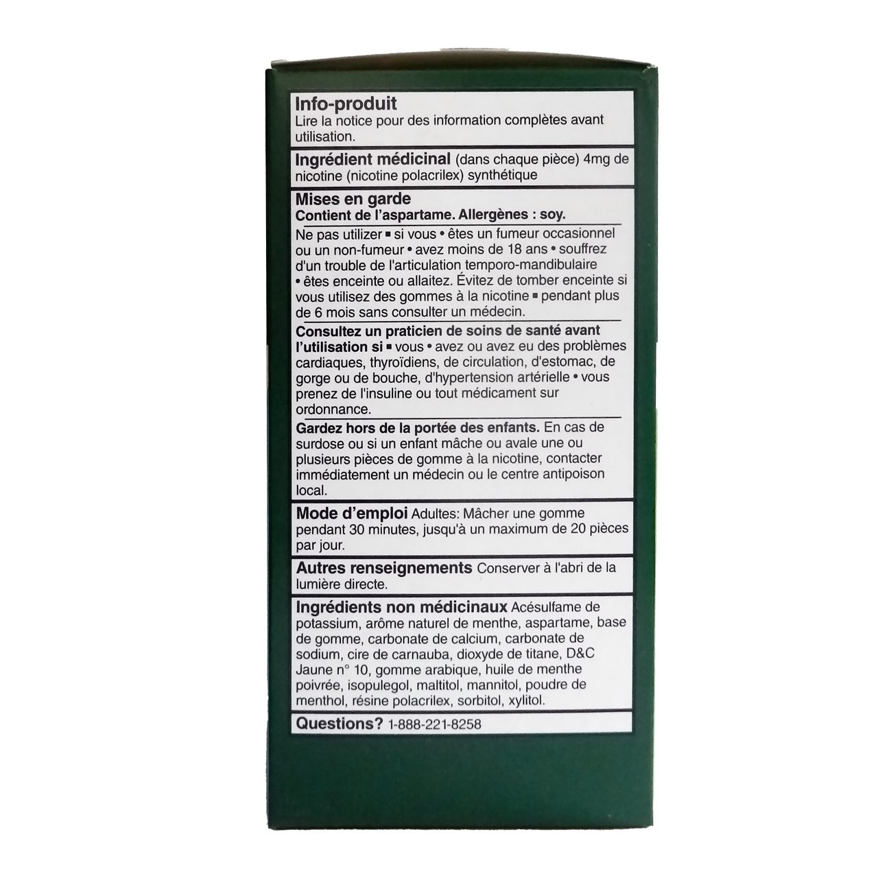 Option+ Nicotine Gum 4 mg, Ultra Ice Mint Flavour | 105 Pieces