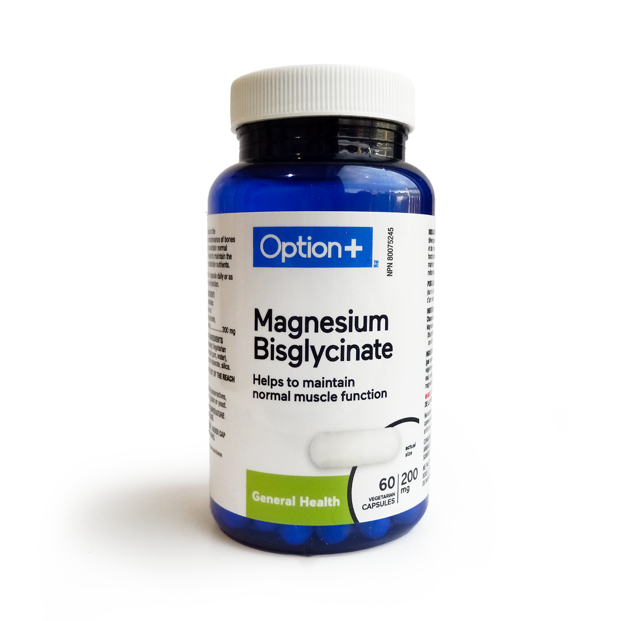 Option+ Magnesium Bisglycinate | 60 Vegi-caps
