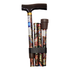 Option+ Folding Aluminium Cane with T-Handle | Bronze Paisley