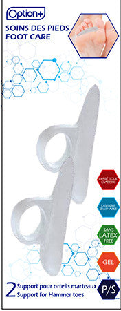 Option+ Support for Hammer Toes | 2 Pack - Small