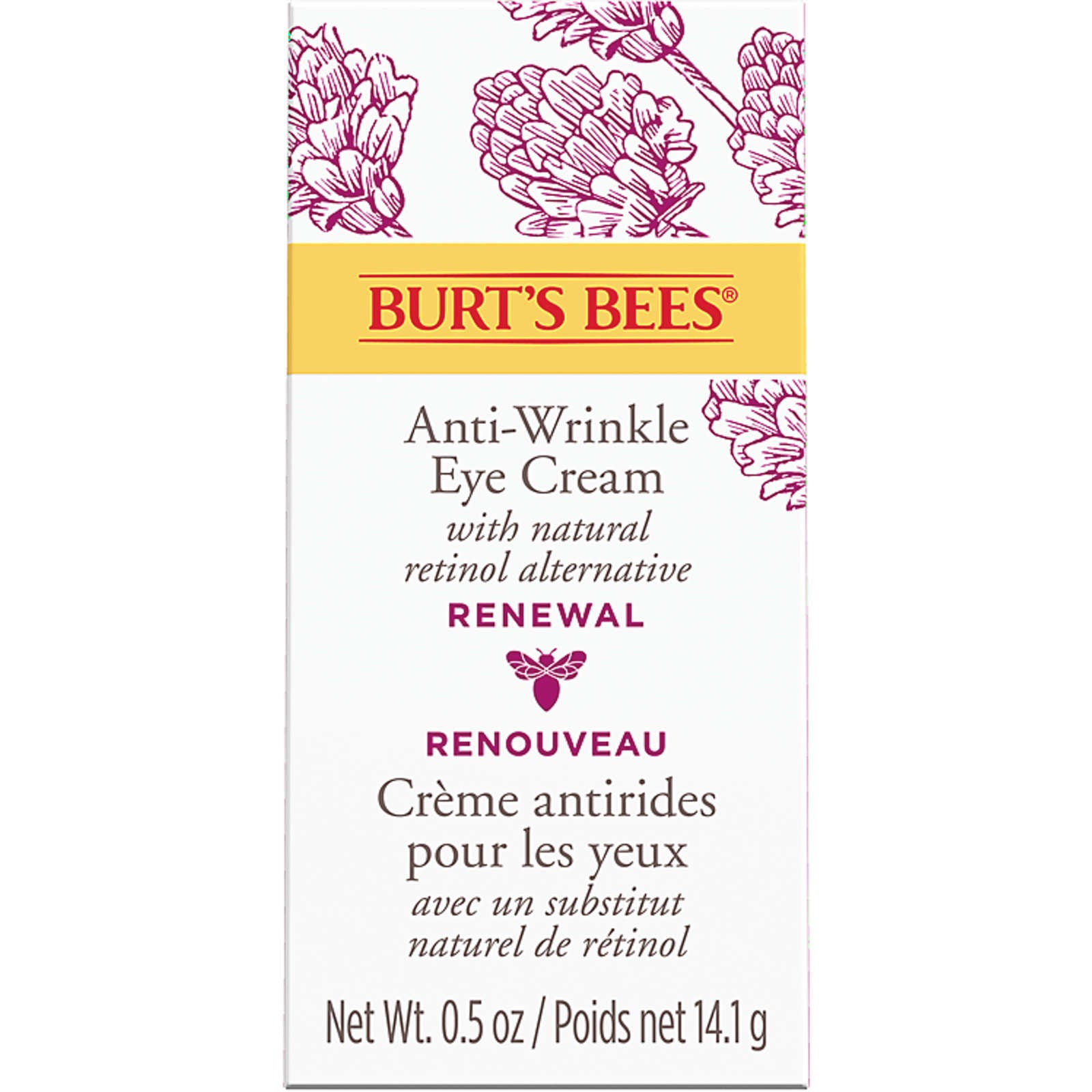 Eye Cream, Renewal Anti-Wrinkle Eye Cream with Bakuchiol Natural Retinol Alternative, 14.1 g
