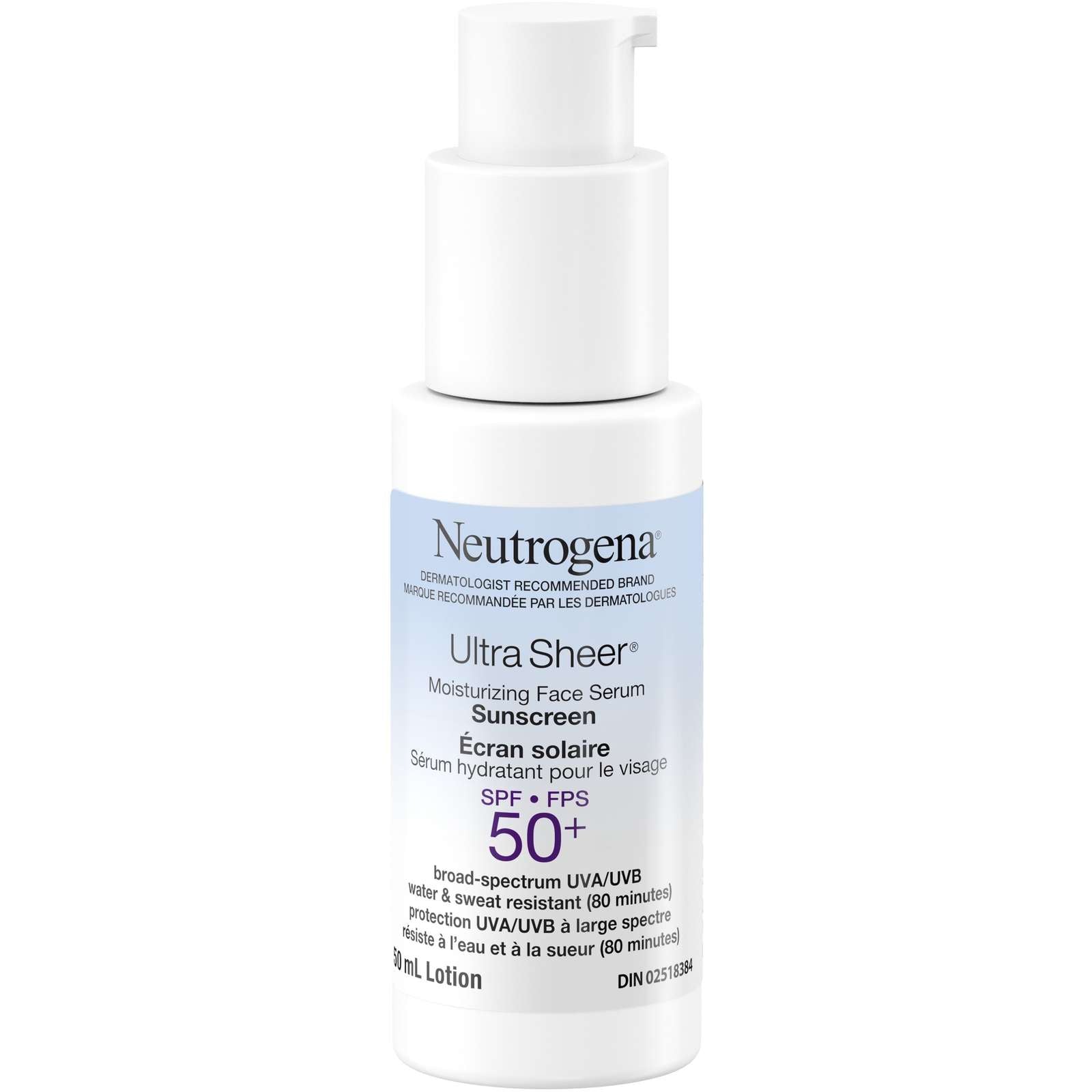 Ultra Sheer Moisturizing Face Serum sunscreen  SPF 50ml