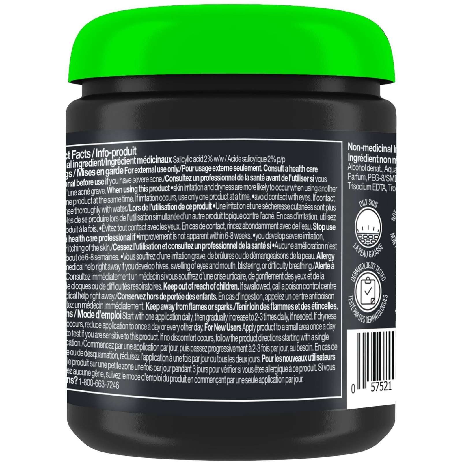 Deep Pore Cleansing Acne Pads with Salicylic Acid, For Stubborn Acne, For Blackheads and Visible Pores