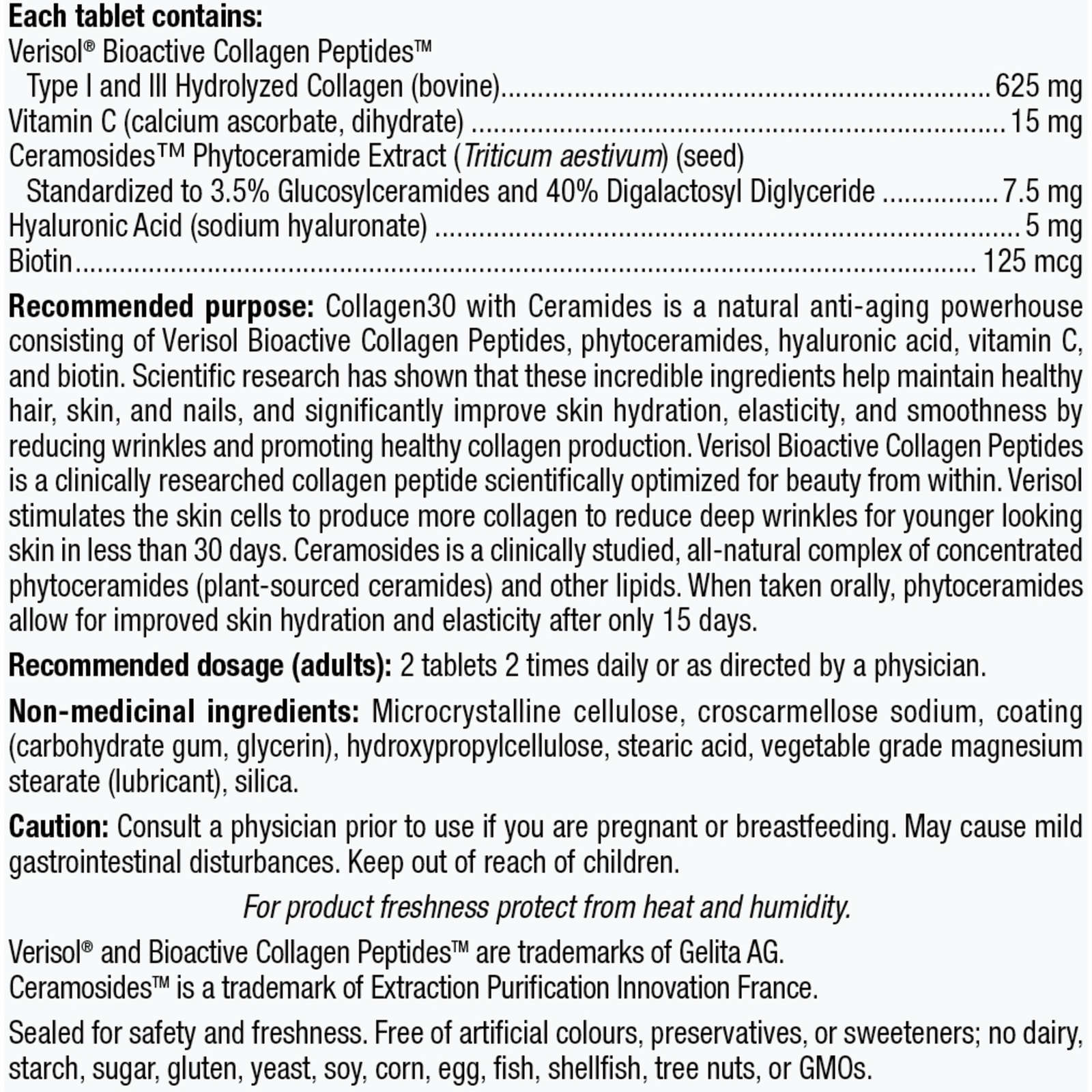 Collagen30® with Ceramides Bioactive Collagen Peptides