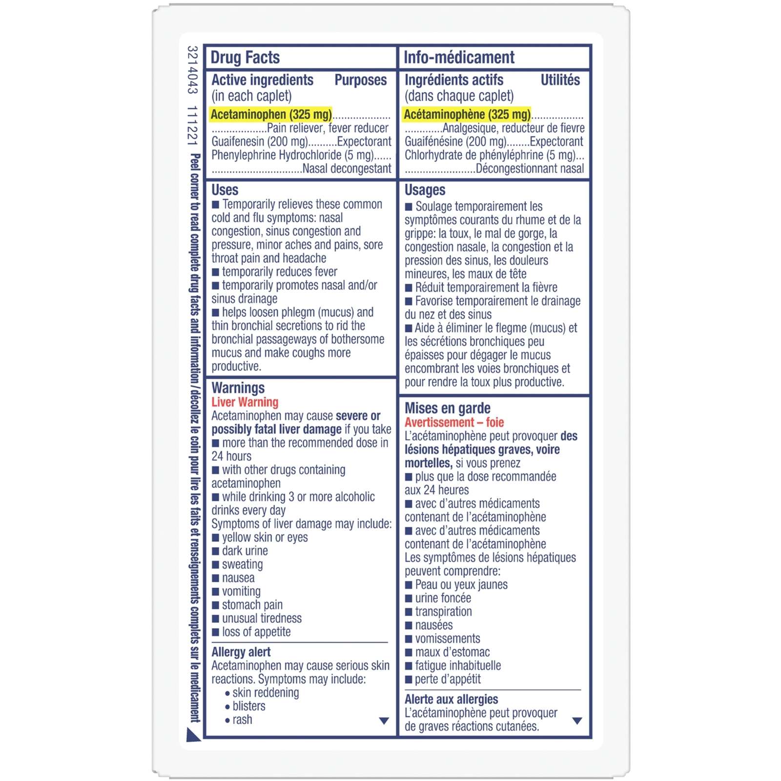 Multi-Action® Congestion, Cold & Flu Caplets