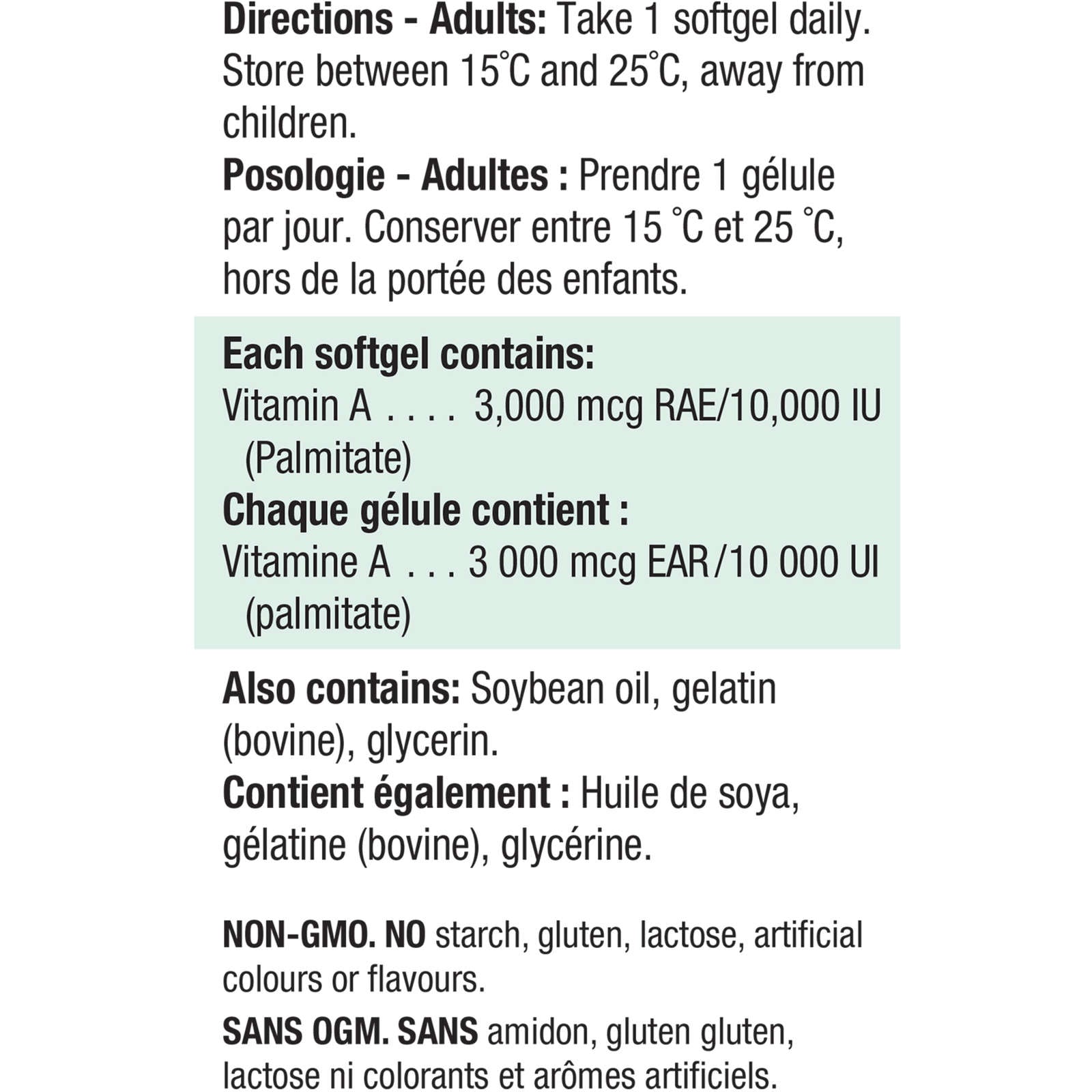 Vitamin A 10,000 IU
