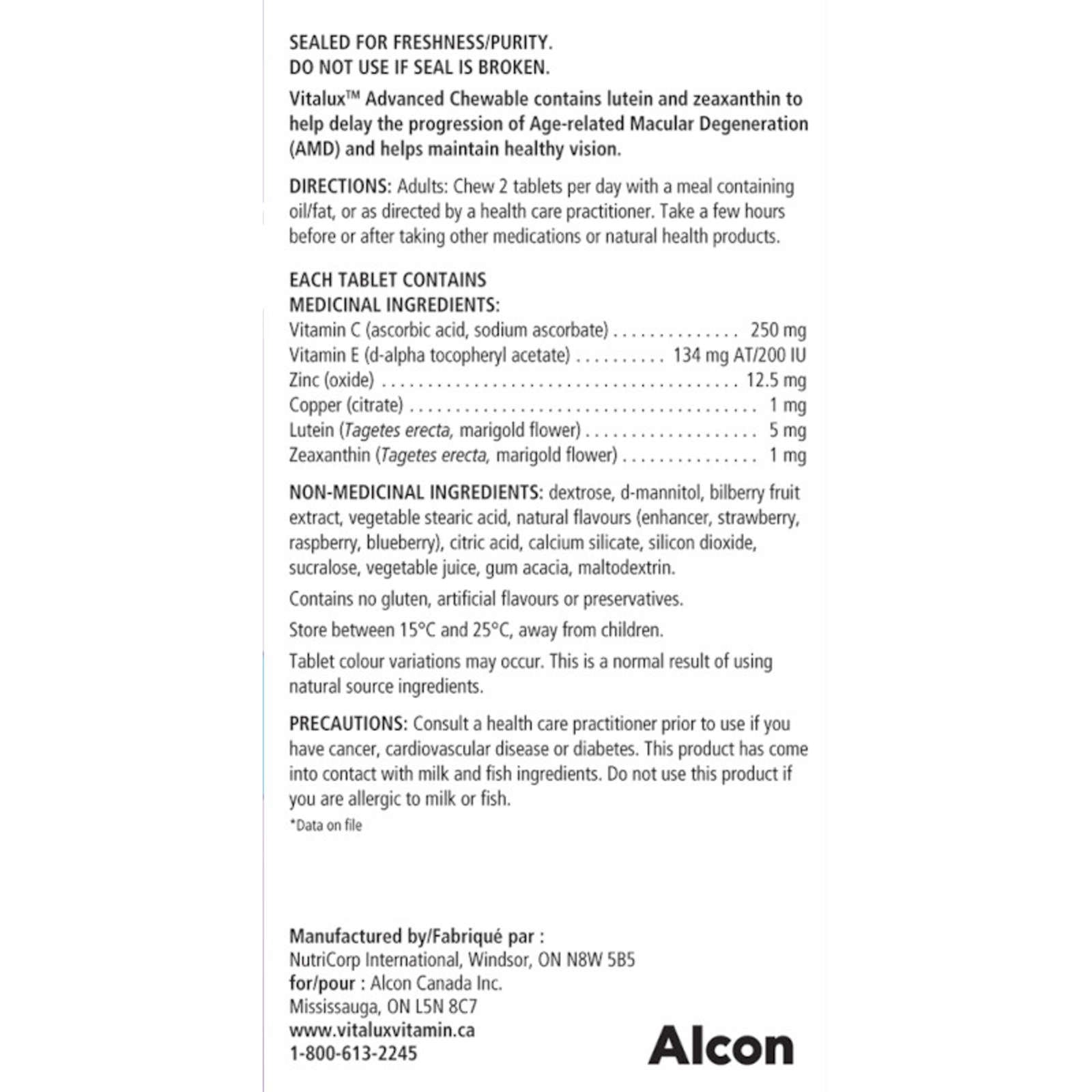 Vitalux Advance Chew Cplt 50