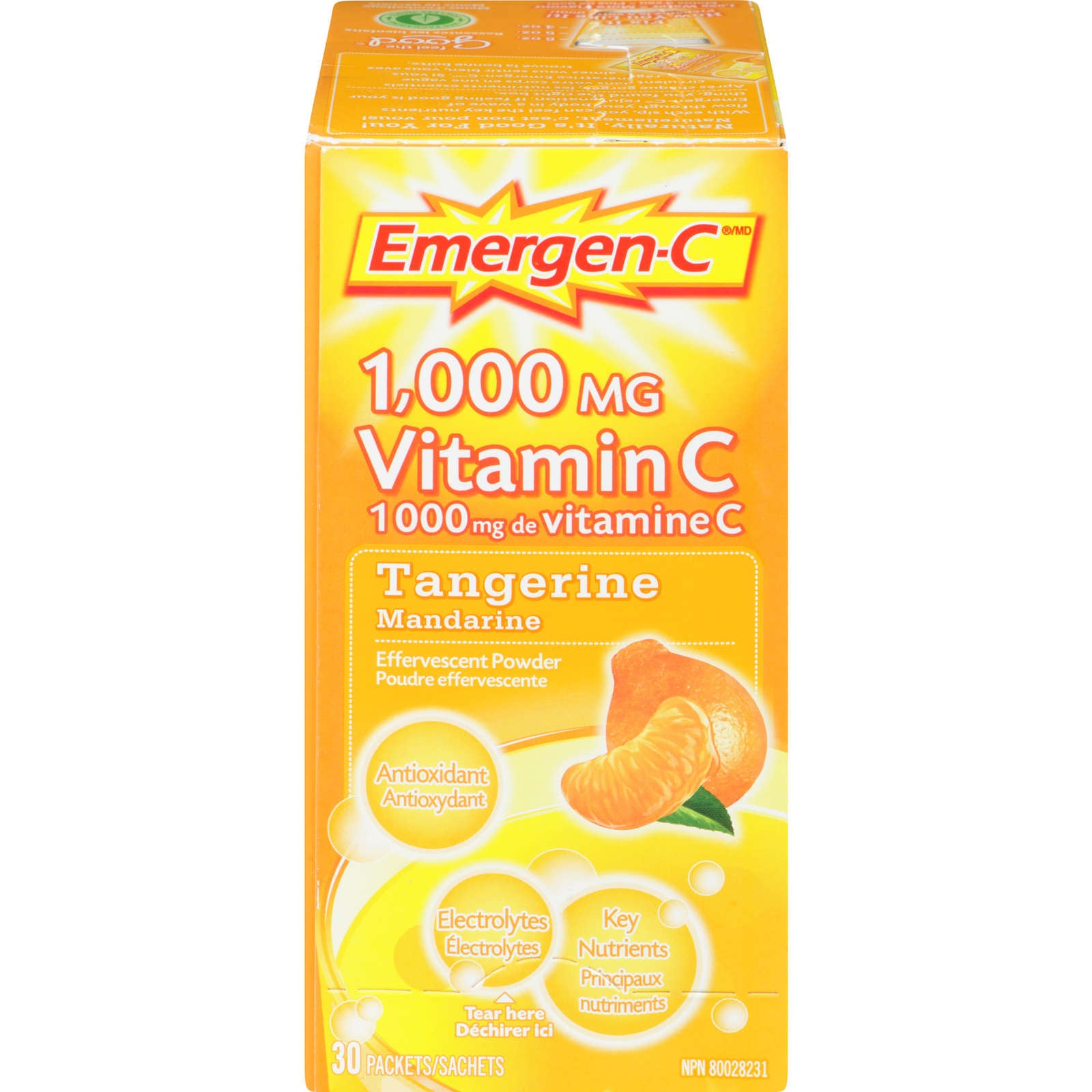 Emergen-C Vitamin C & Mineral Supplement Fizzy Drink Mix, Tangerine