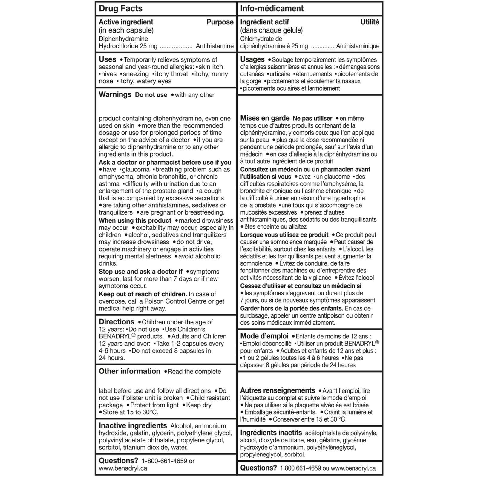 Allergy Medicine Liqui-Gels 25 mg