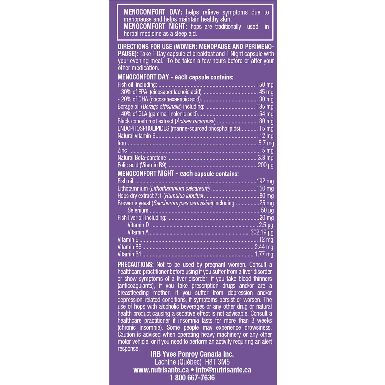 Menoconfort Day Night