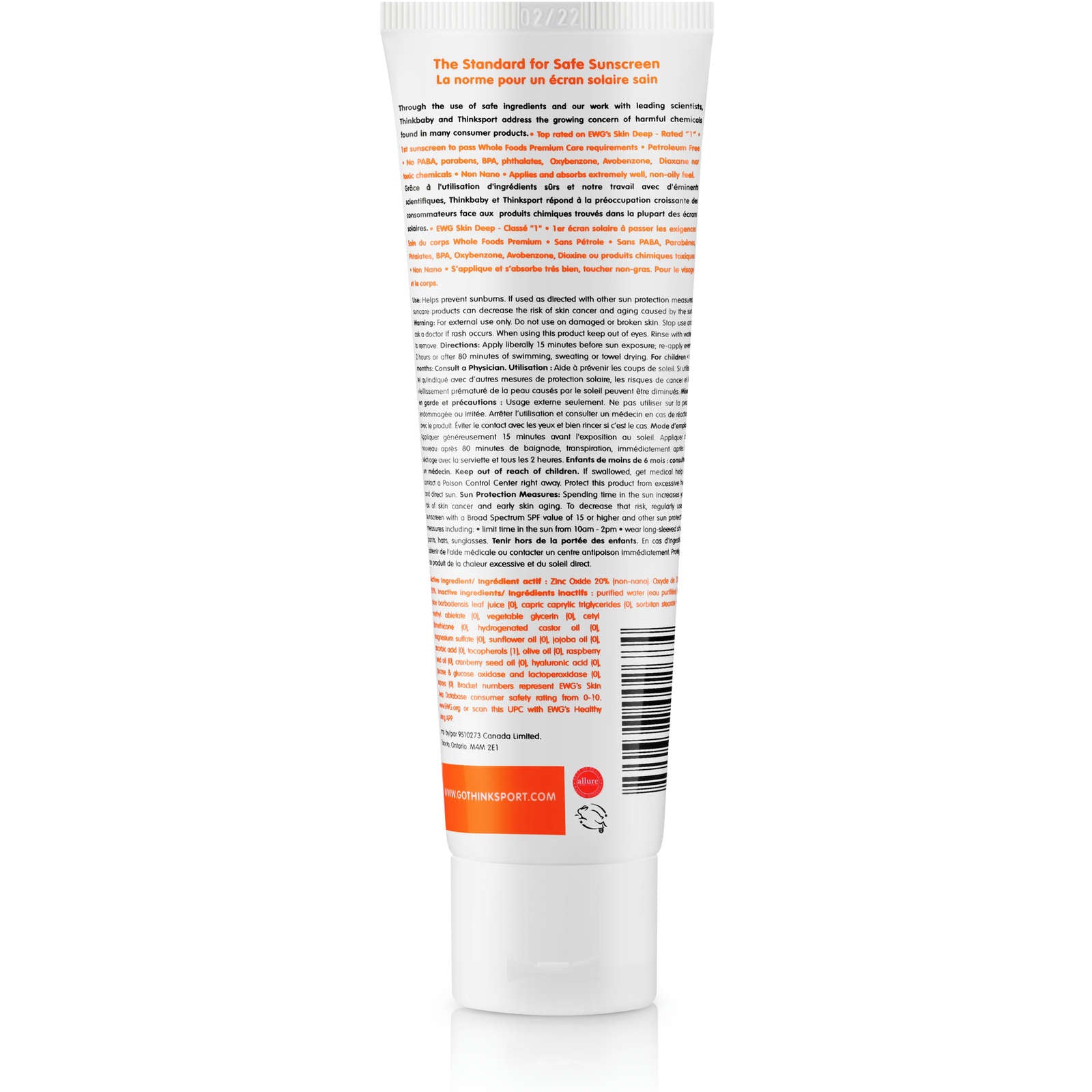 Thinkbaby Safe Mineral Sunscreen SPF 50+