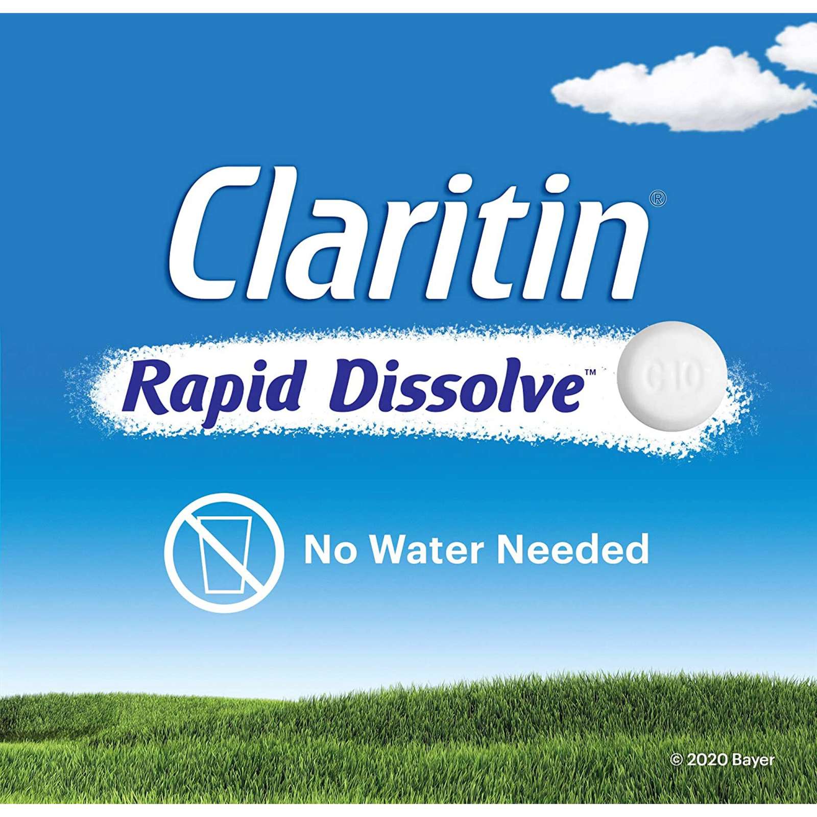 Claritin Rapid Dissolve Allergy Medicine, 24-Hour Non-Drowsy Relief 10 mg, 10 Tablets