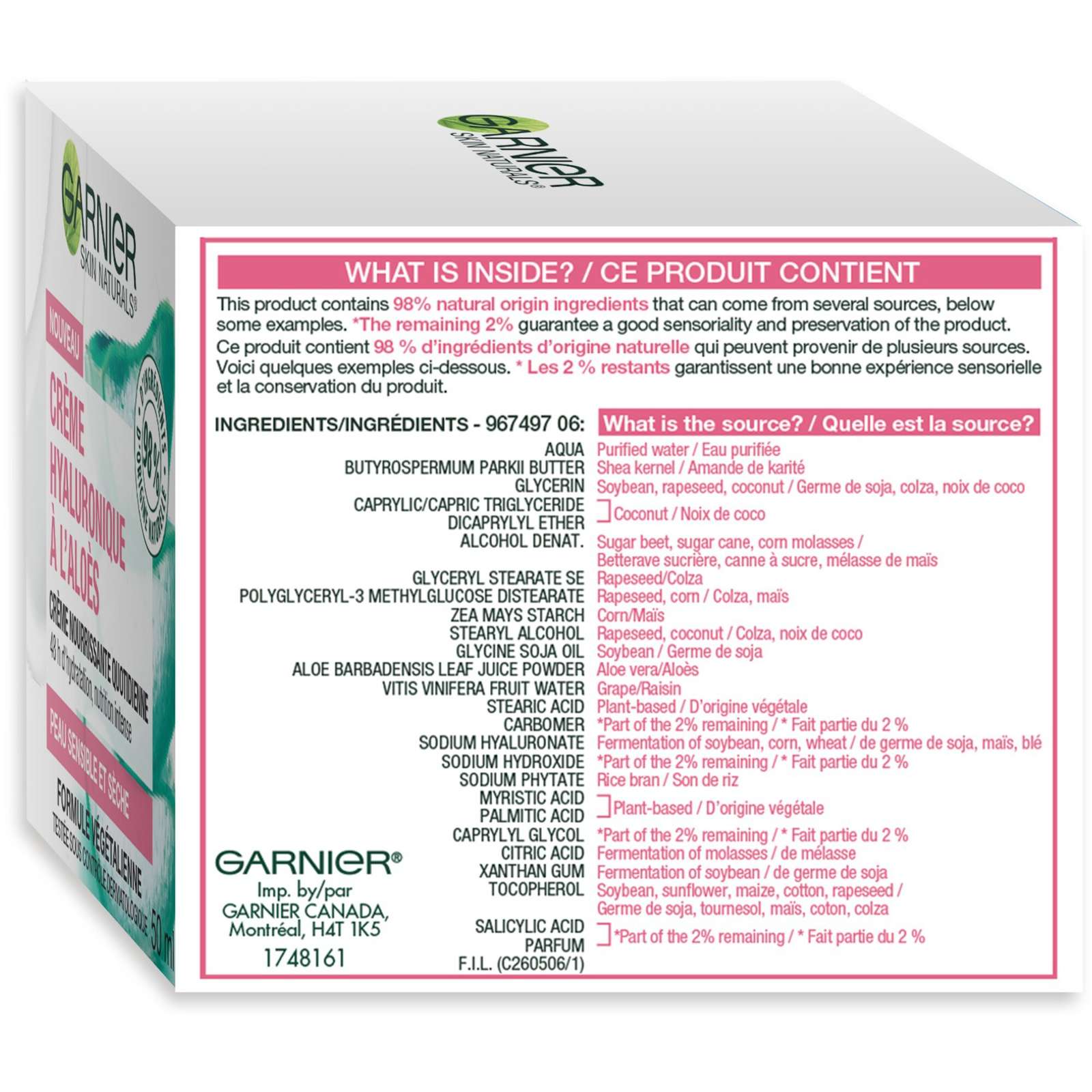 Skin Naturals Hyaluronic Aloe Cream