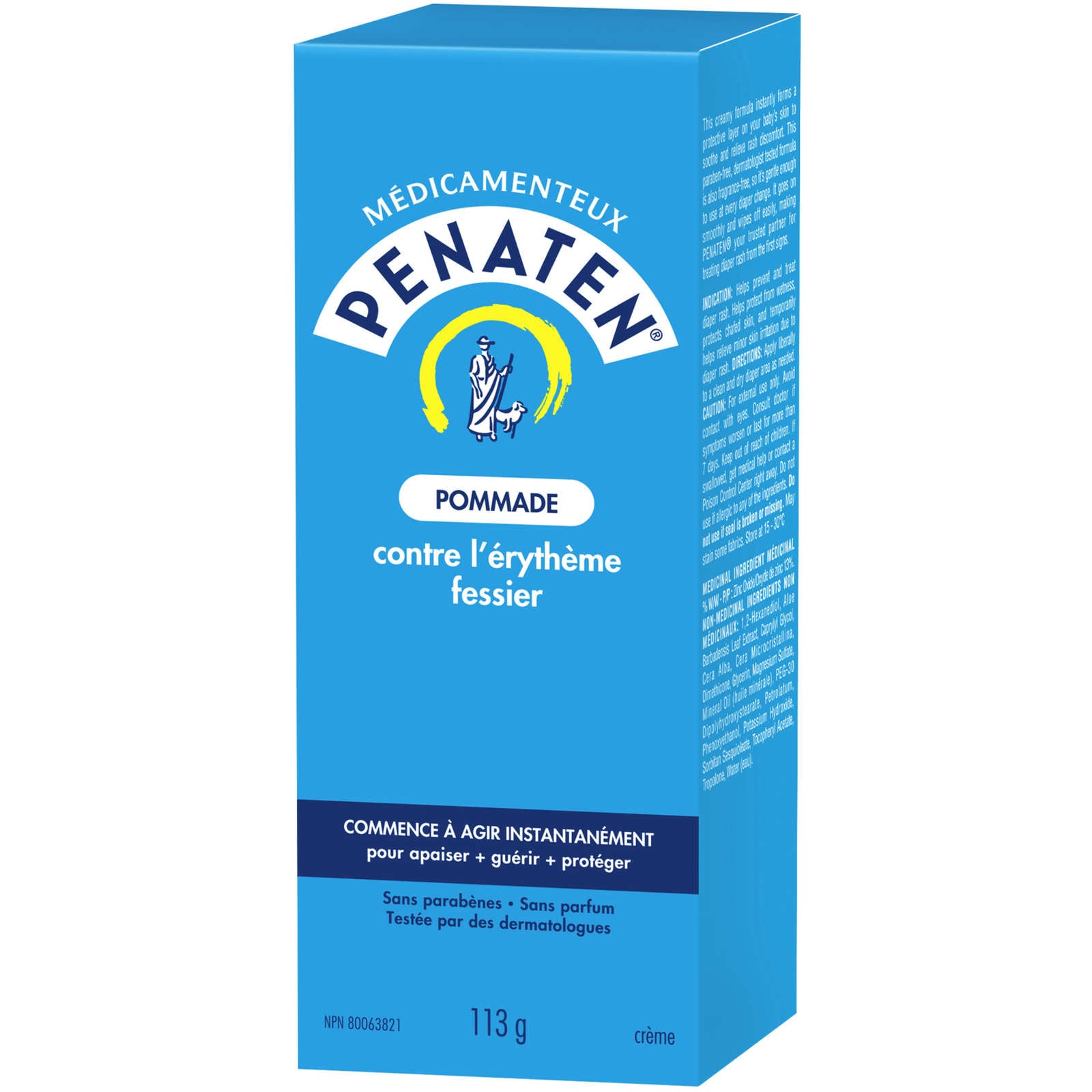Medicated Diaper Rash Cream for Baby, Zinc Oxide Cream