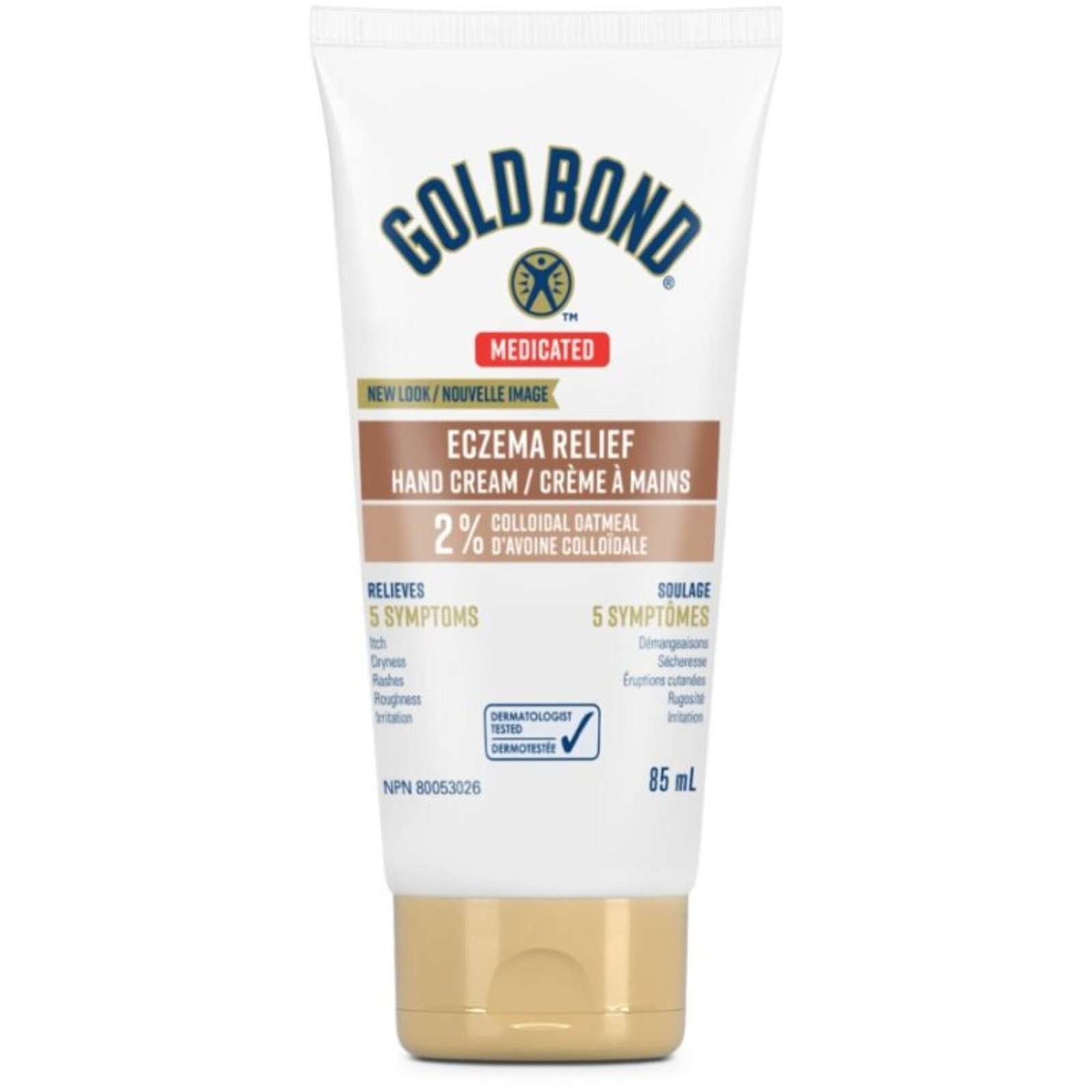Gold Bond Ultimate Skin Protectant Eczema Relief Hand Cream - 85 ml Tube - Relieves Symptoms Associated with Eczema Including Rashes, Itching, & Irritation – Steroid Free, Fragrance Free & Dermatologist tested – For Men and Women