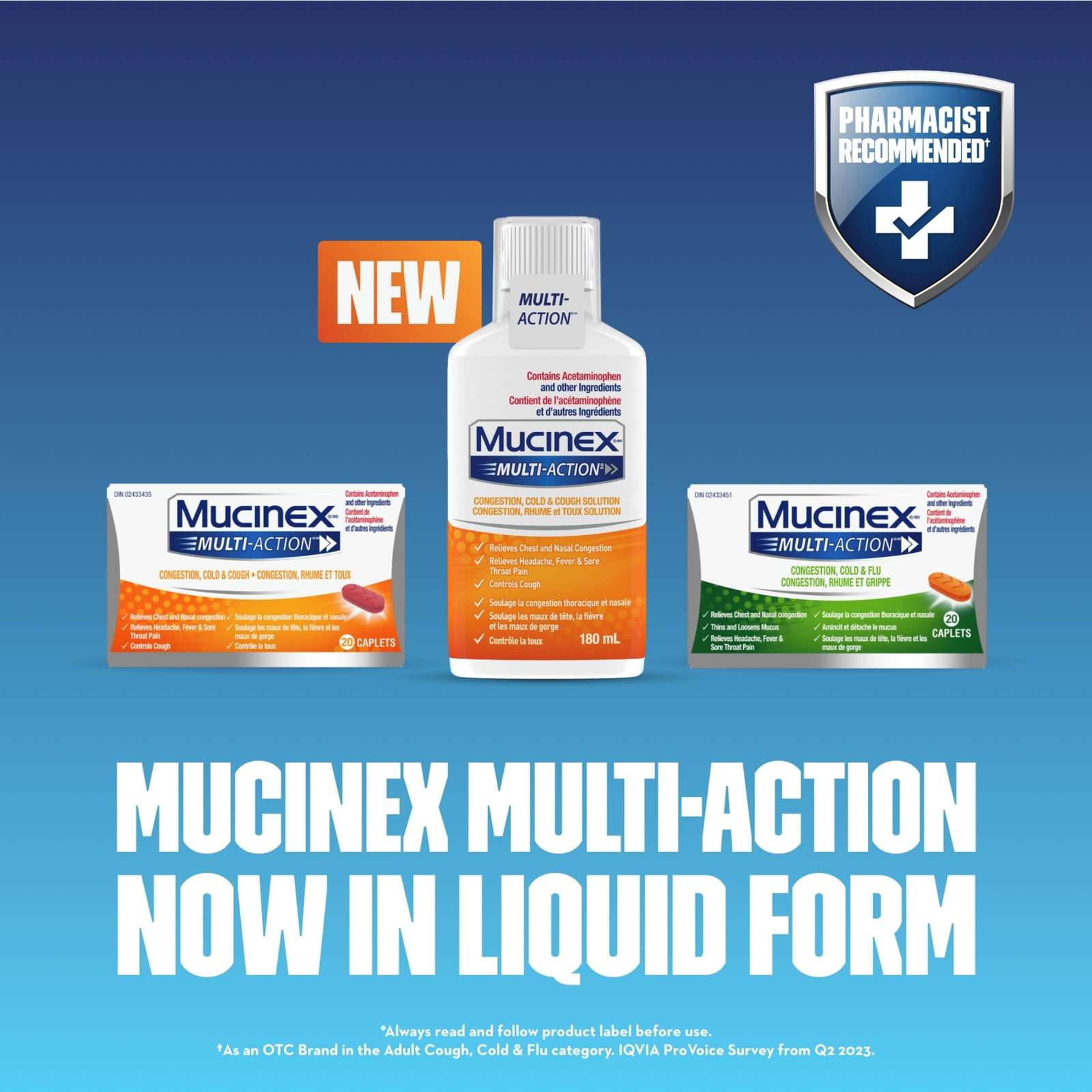 Multi-Action® Congestion, Cold & Flu Caplets