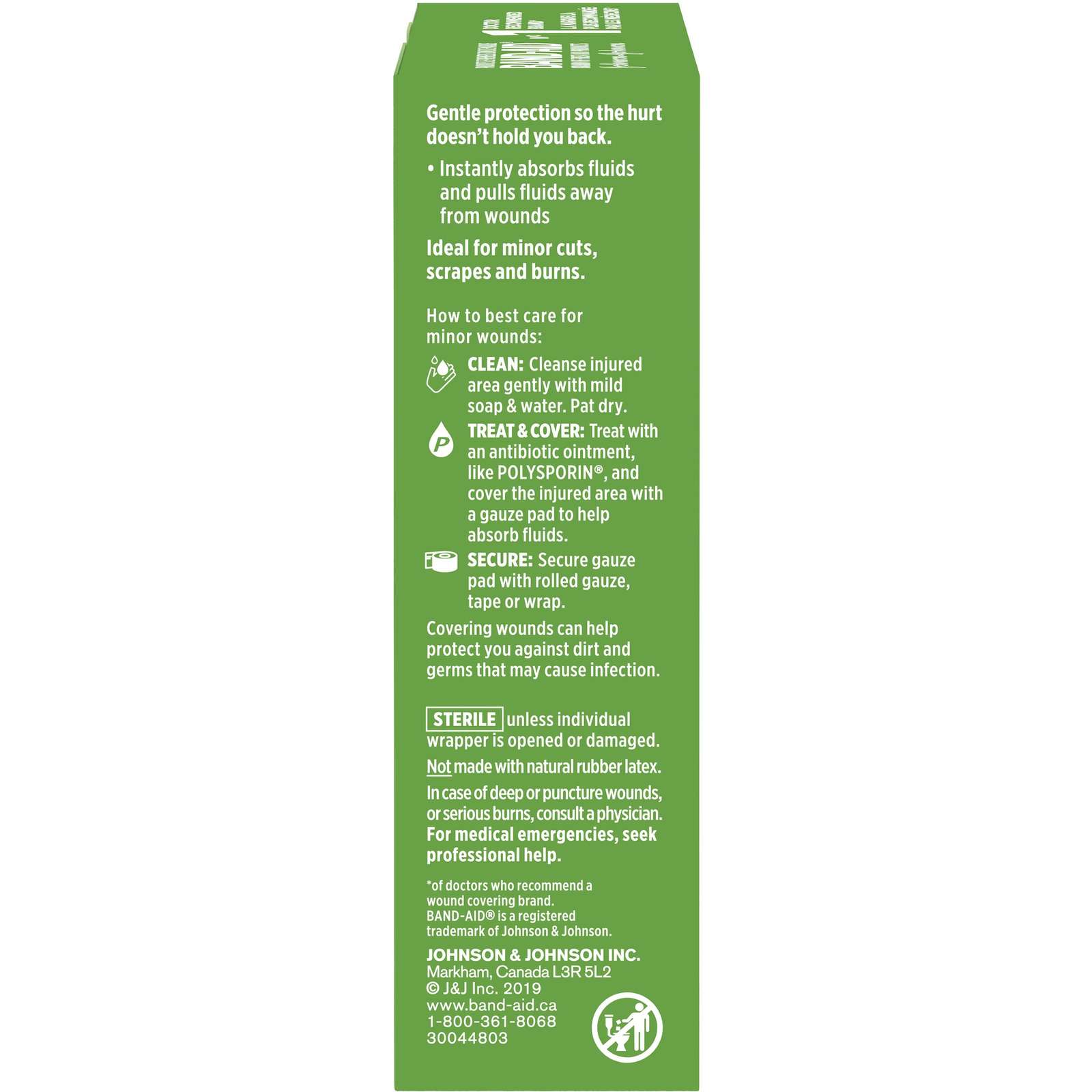 HURT-FREE Non-Stick Pads Large, 7.6 Centimetres by 10.1 cm, 10 Pads