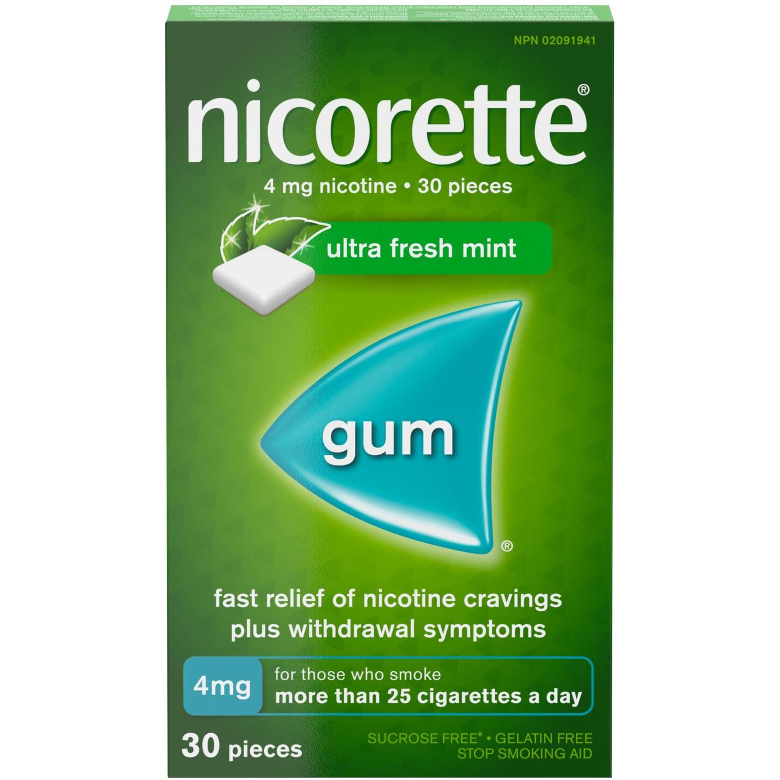 Nicotine Gum, 4 mg, Ice Mint Flavour