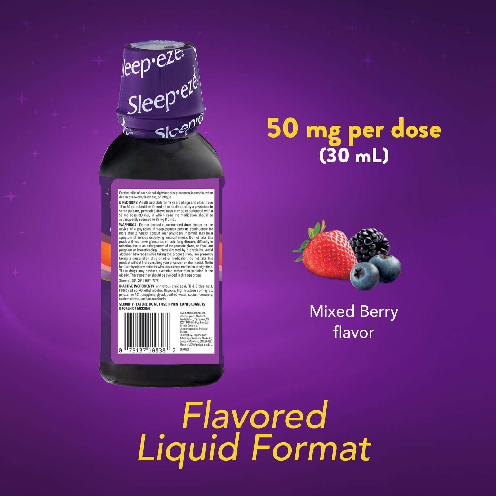 Sleep-eze Eze-Liquid Nighttime Sleep Aid