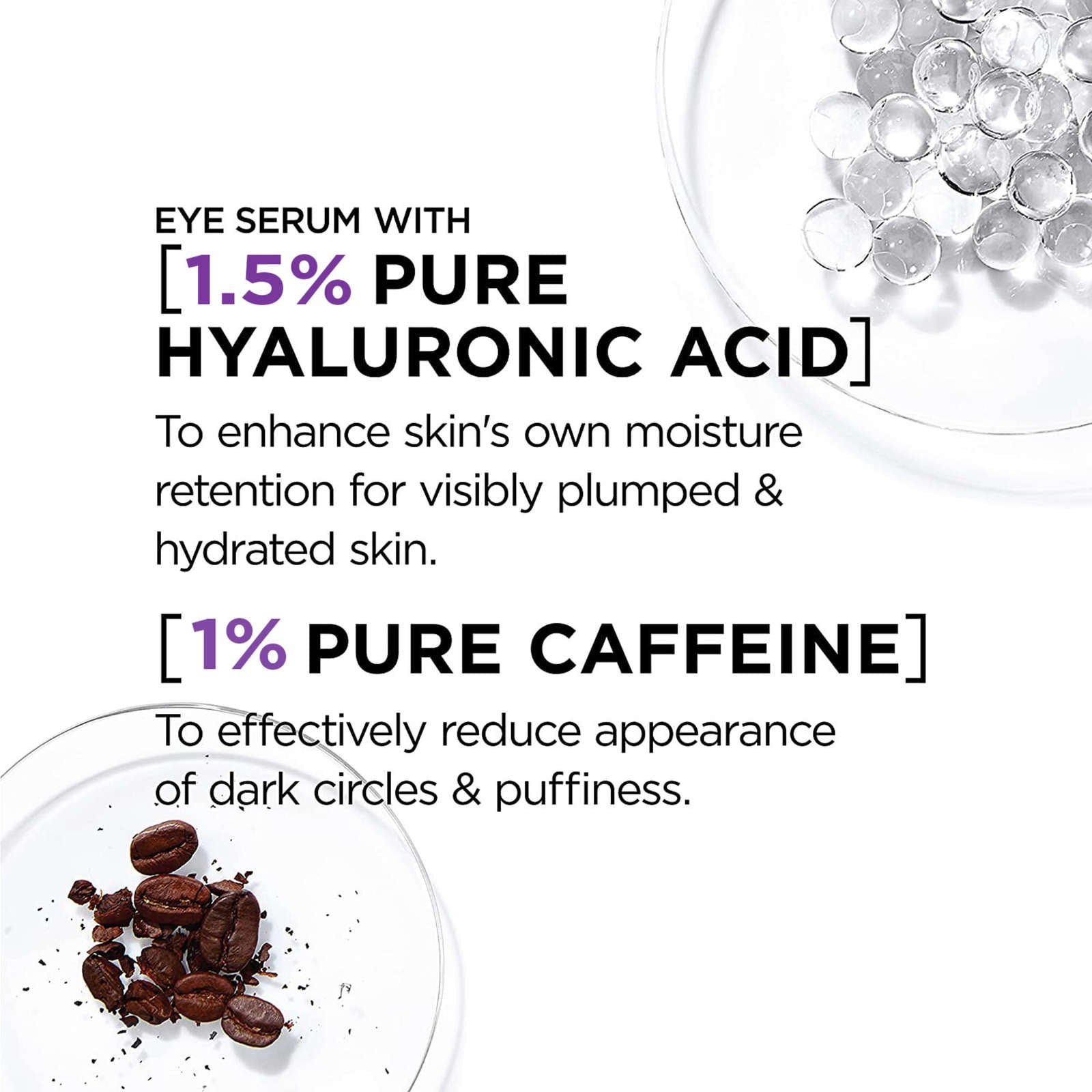 Eye Serum 2.5% Hyaluronic Acid Caffeine