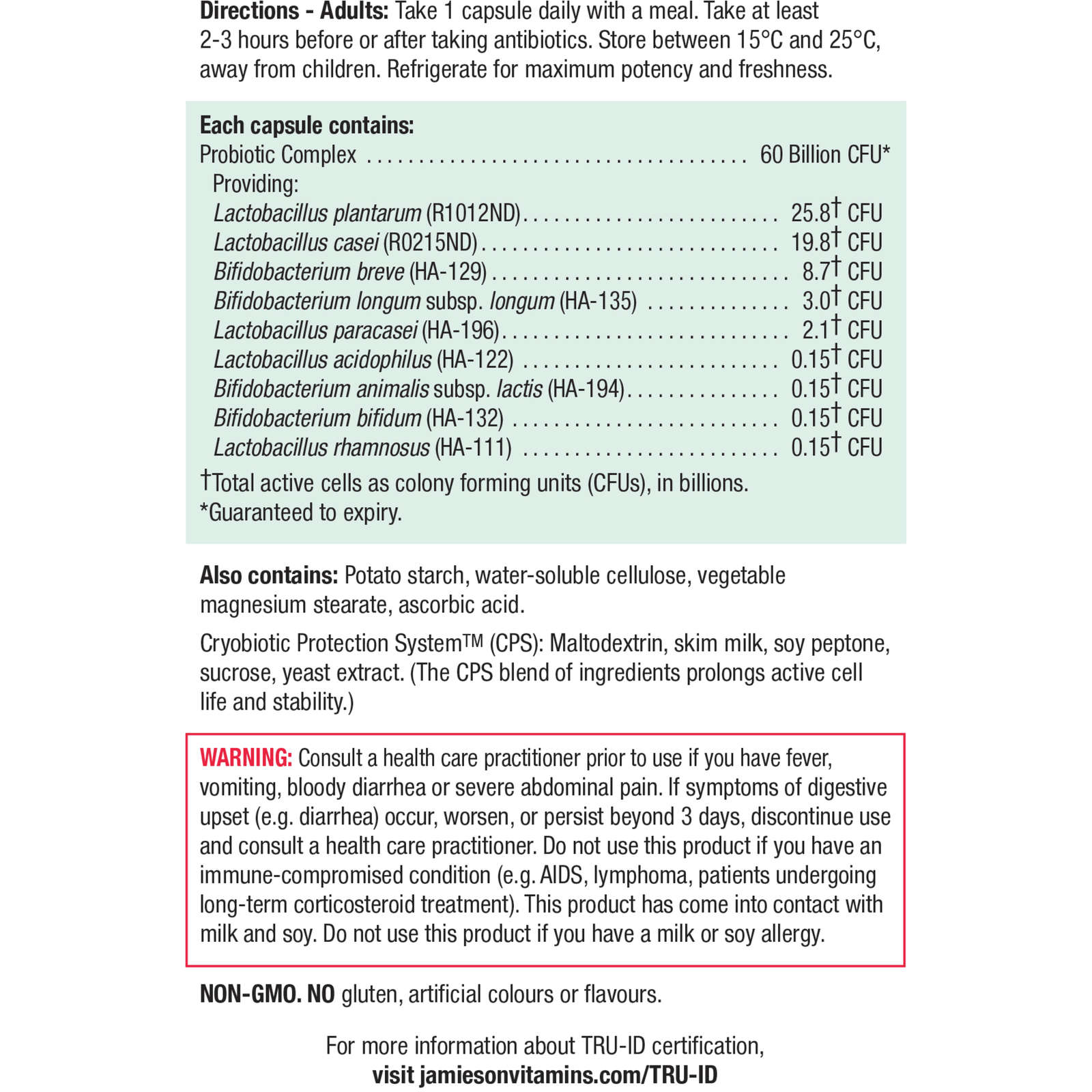 60 Billion Probiotic