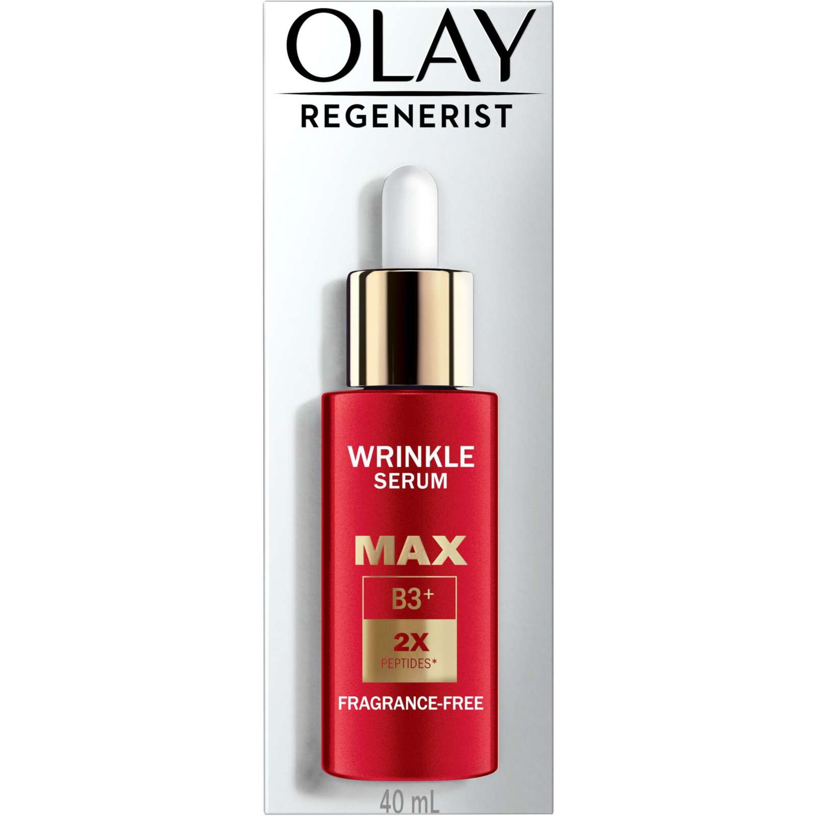 Olay Regenerist MAX Wrinkle Serum with Peptides, 40 mL