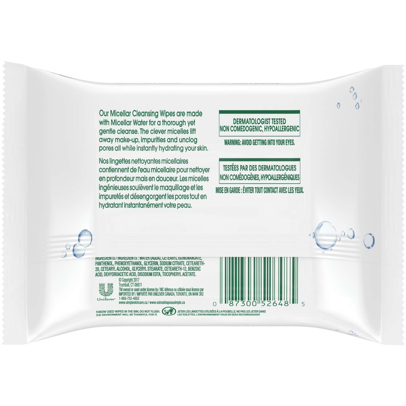 Simple Kind To Skin Micellar Facial Wipes