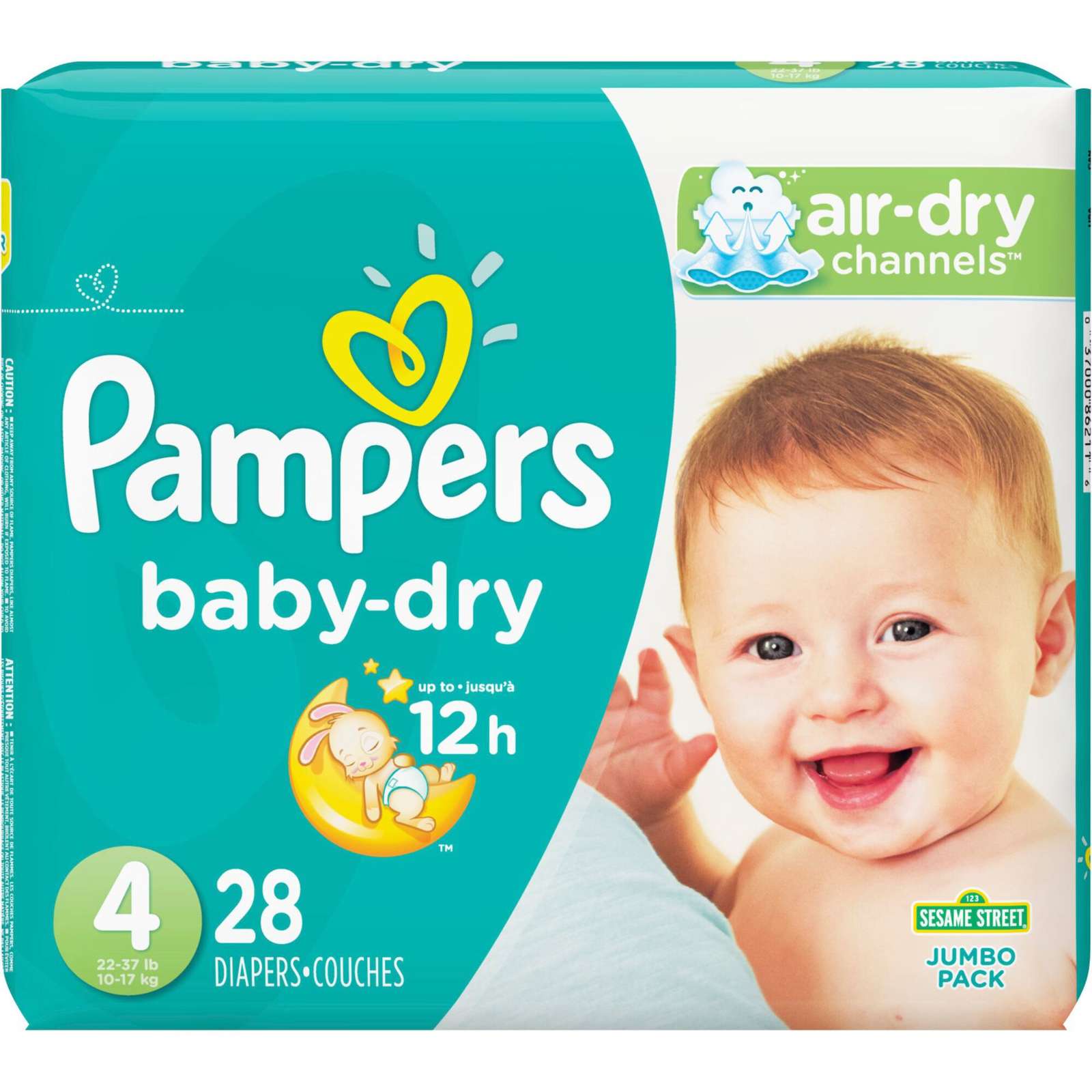 Pampers Baby-Dry Diapers Size 4