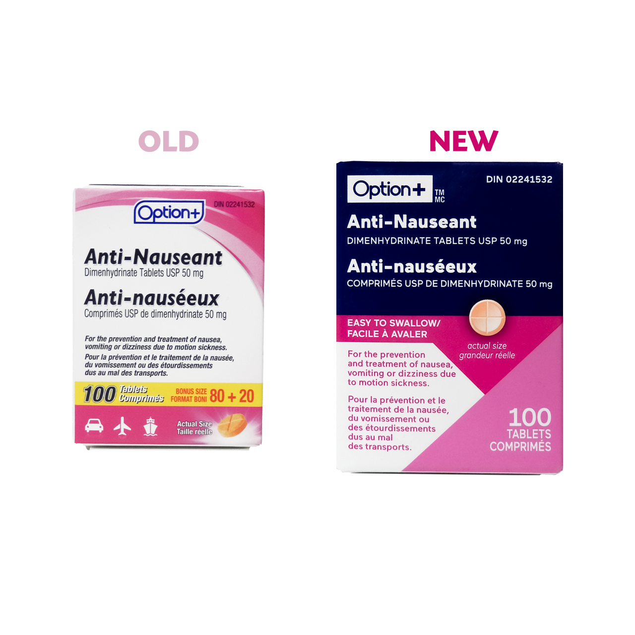 Option+ Anti-Nauseant Tablets 50 mg | 100 Tablets