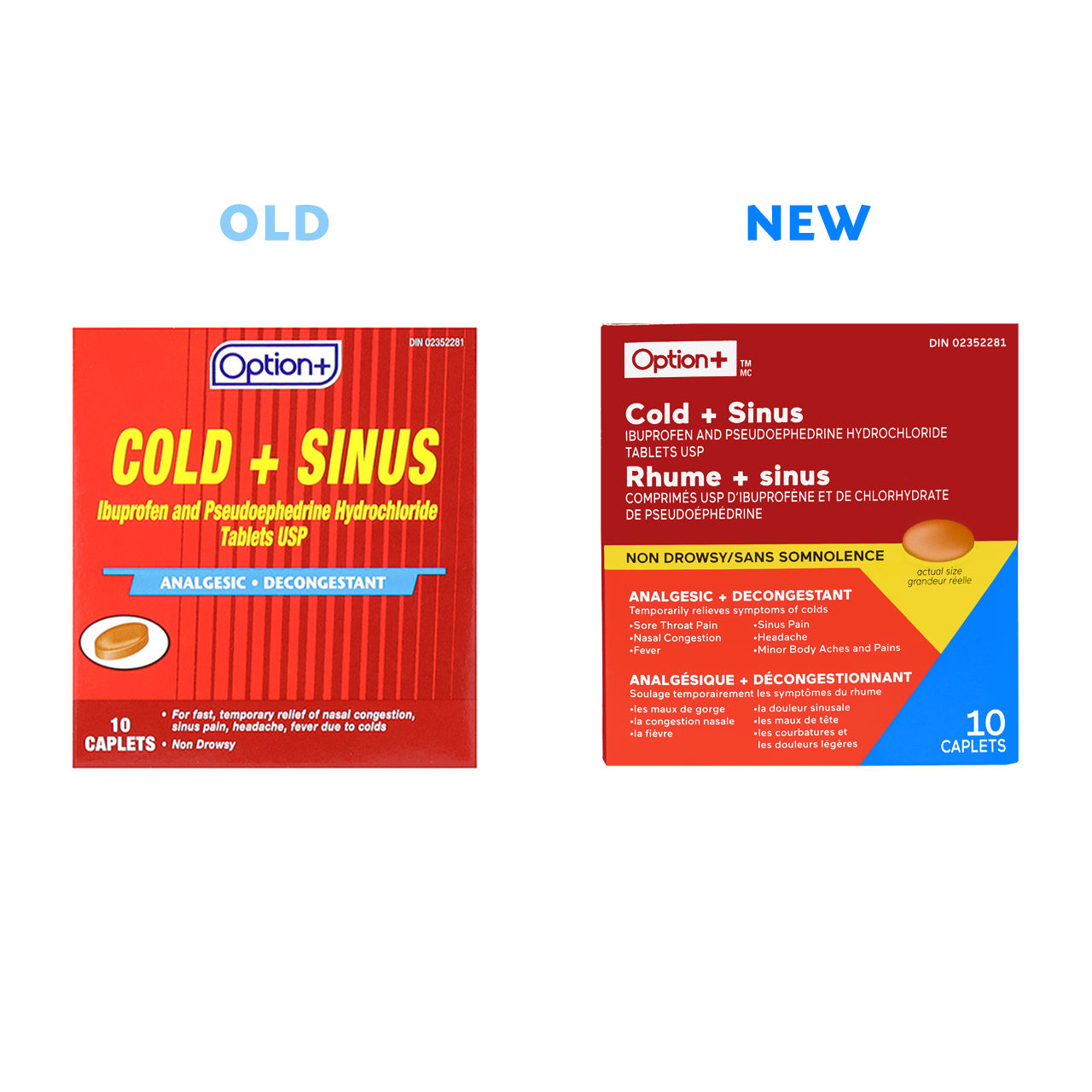 Option+ Cold & Sinus Non Drowsy | 10 Caplets