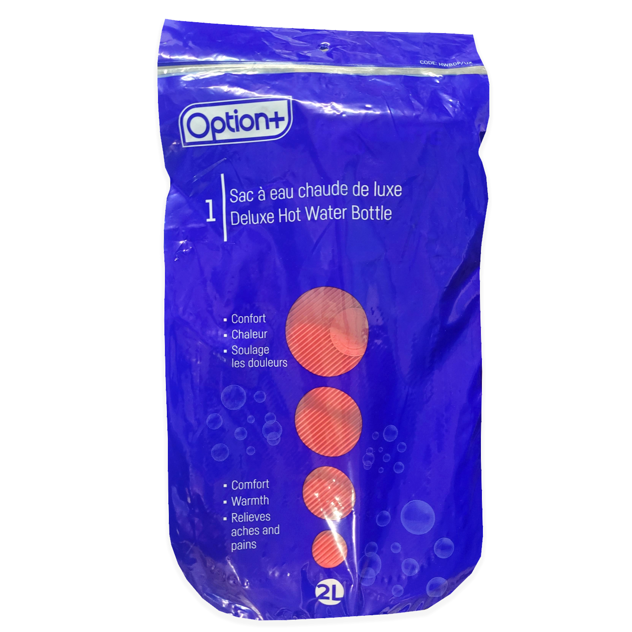 Option+ 2L Deluxe Hot Water Bottle | 1 Pack